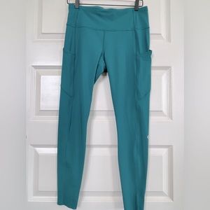 Lululemon Fast and Free High-Rise Tight 25” Pockets Updated in Kelly Green